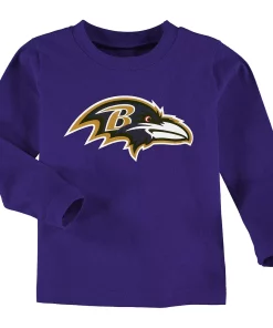 Baltimore Ravens Toddler Team Logo Long Sleeve T-Shirt - Purple