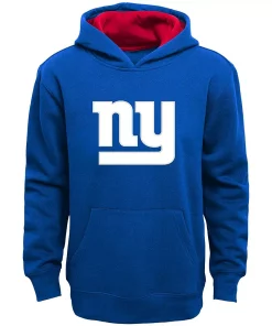 Youth Royal New York Giants Fan Gear Prime Pullover Hoodie -MLB Shop 4075061 ALT