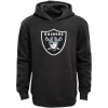 Las Vegas Raiders Youth Primary Logo Team Color Fleece Pullover Hoodie - Black