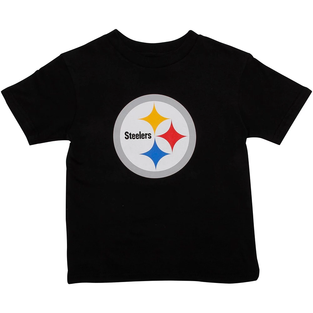 Pittsburgh Steelers Preschool Team Logo T-Shirt - Black 1 Pittsburgh Steelers Preschool Team Logo T-Shirt - Black