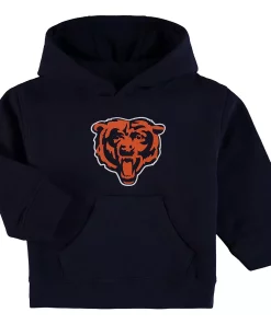 Toddler Navy Chicago Bears Team Logo Pullover Hoodie