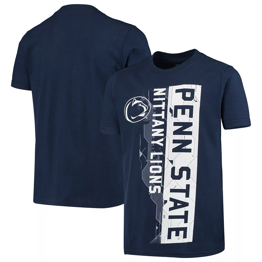 Youth Navy Penn State Nittany Lions Challenger T-Shirt 2 Youth Navy Penn State Nittany Lions Challenger T-Shirt - Image 2