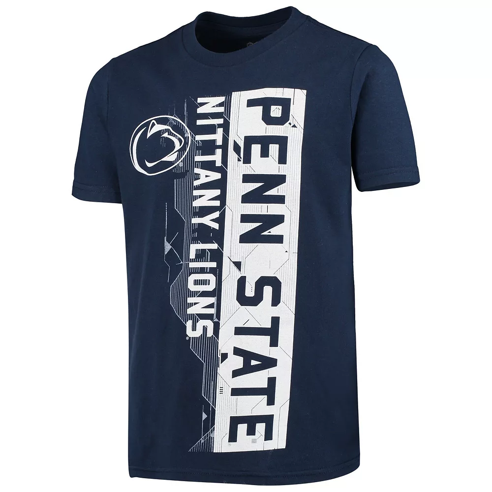 Youth Navy Penn State Nittany Lions Challenger T-Shirt 3 Youth Navy Penn State Nittany Lions Challenger T-Shirt - Image 3
