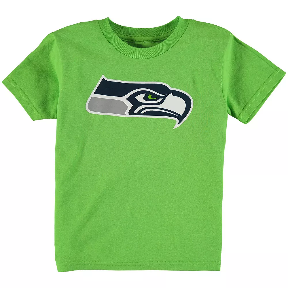 Preschool Neon Green Seattle Seahawks Team Logo Short Sleeve T-Shirt 1 Preschool Neon Green Seattle Seahawks Team Logo Short Sleeve T-Shirt