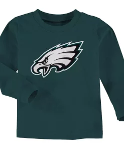 Philadelphia Eagles Toddler Team Logo Long Sleeve T-Shirt - Midnight Green