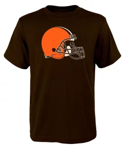 Youth Brown Cleveland Browns Team Logo T-Shirt