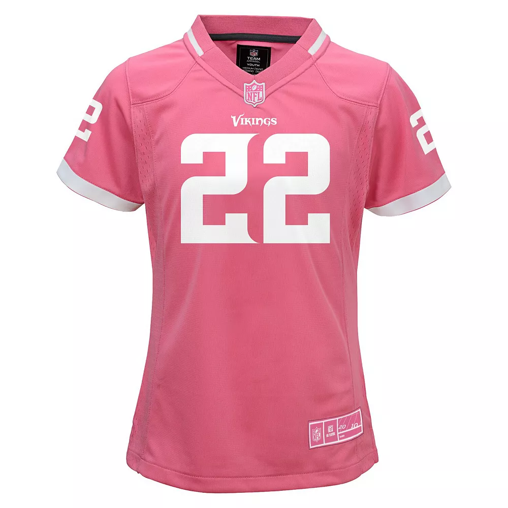 Youth Girls Harrison Smith Pink Minnesota Vikings Bubble Gum Jersey 2 Youth Girls Harrison Smith Pink Minnesota Vikings Bubble Gum Jersey - Image 2