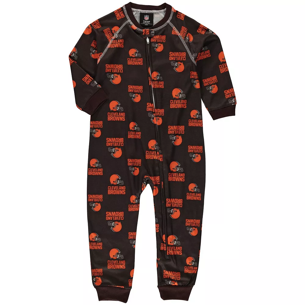 Toddler Brown Cleveland Browns Piped Raglan Full-Zip Jumper 1 Toddler Brown Cleveland Browns Piped Raglan Full-Zip Jumper