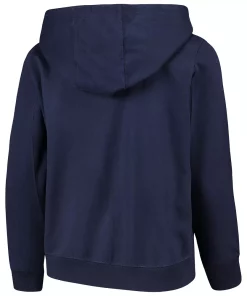 Youth Navy Milwaukee Brewers Team Color Wordmark Full-Zip Hoodie -MLB Shop 4086991 ALT3