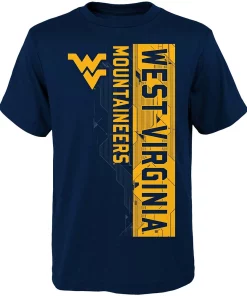 Youth Navy West Virginia Mountaineers Challenger T-Shirt