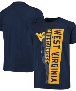 Alternative view of Youth Navy West Virginia Mountaineers Challenger T-Shirt
