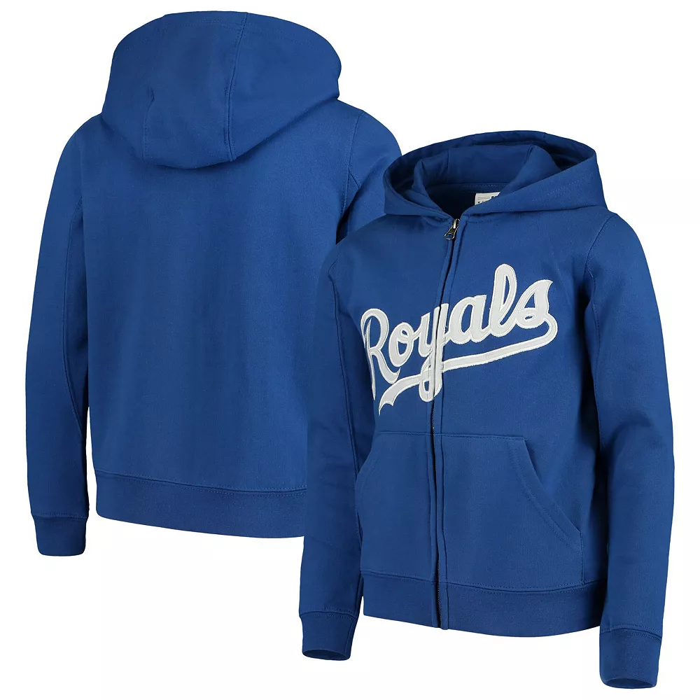 Youth Royal Kansas City Royals Team Color Wordmark Full-Zip Hoodie 2 Youth Royal Kansas City Royals Team Color Wordmark Full-Zip Hoodie - Image 2