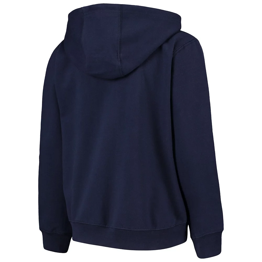 Youth Navy Detroit Tigers Team Color Wordmark Full-Zip Hoodie 4 Youth Navy Detroit Tigers Team Color Wordmark Full-Zip Hoodie - Image 4