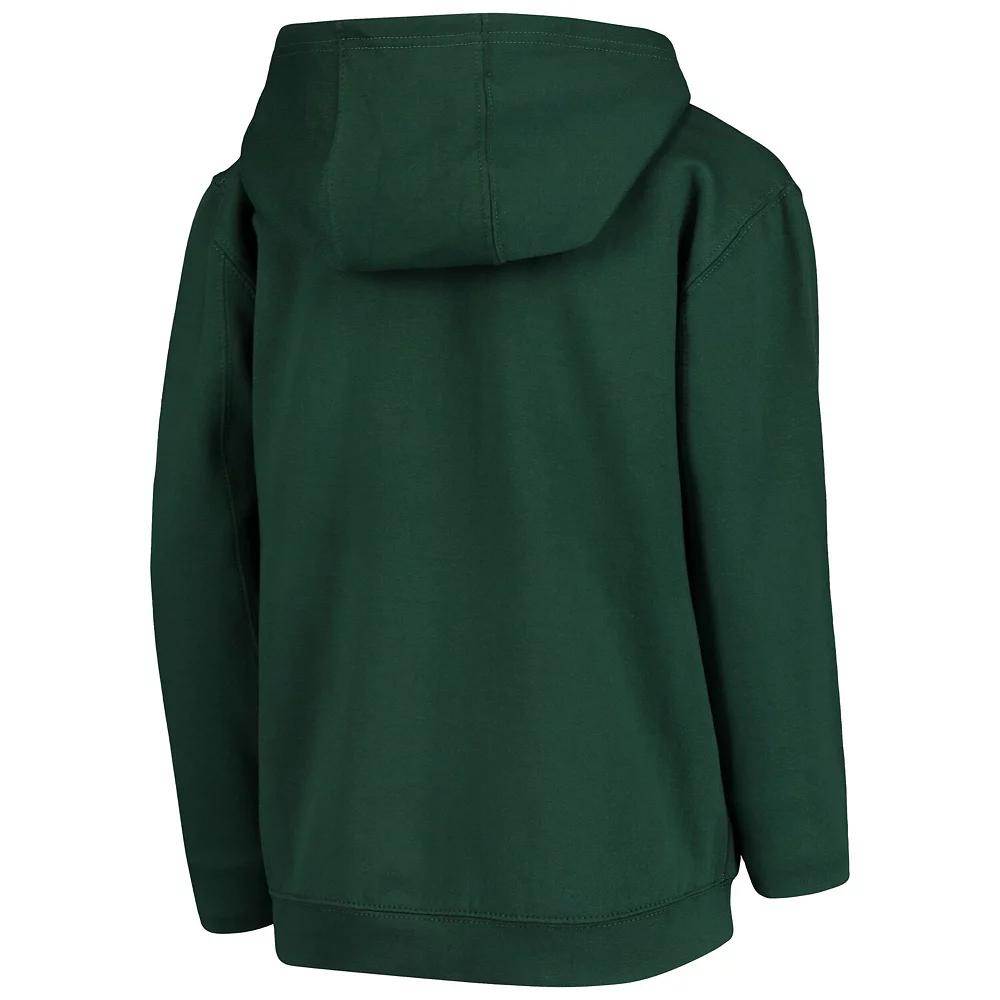 Youth Green Oakland Athletics Team Color Wordmark Full-Zip Hoodie 4 Youth Green Oakland Athletics Team Color Wordmark Full-Zip Hoodie - Image 4