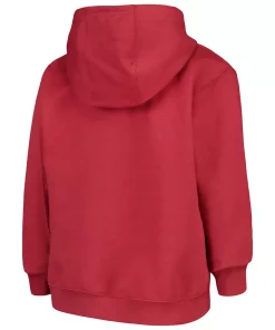 Youth Red Arizona Diamondbacks Team Color Wordmark Full-Zip Hoodie -MLB Shop 4140468 ALT3