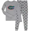 Youth Heathered Gray Florida Gators Long Sleeve T-Shirt & Pant Sleep Set