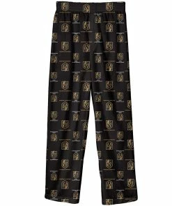 Preschool Black Vegas Golden Knights Team Logo Printed Pajama Pants
