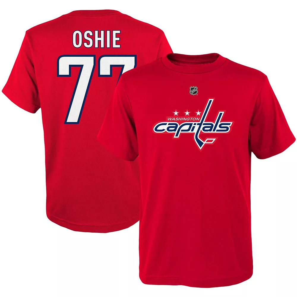 Youth TJ Oshie Red Washington Capitals Player Name & Number T-Shirt 1 Youth TJ Oshie Red Washington Capitals Player Name & Number T-Shirt