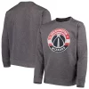 Youth Heathered Gray Washington Wizards Performance Fleece Crew Sweatshirt