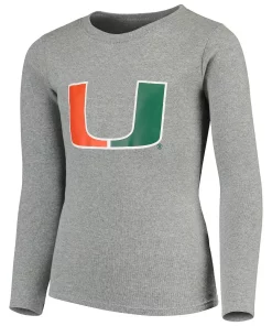 Youth Heathered Gray Miami Hurricanes Long Sleeve T-Shirt & Pant Sleep Set 6 Youth Heathered Gray Miami Hurricanes Long Sleeve T-Shirt & Pant Sleep Set -MLB Shop 4169366 ALT2