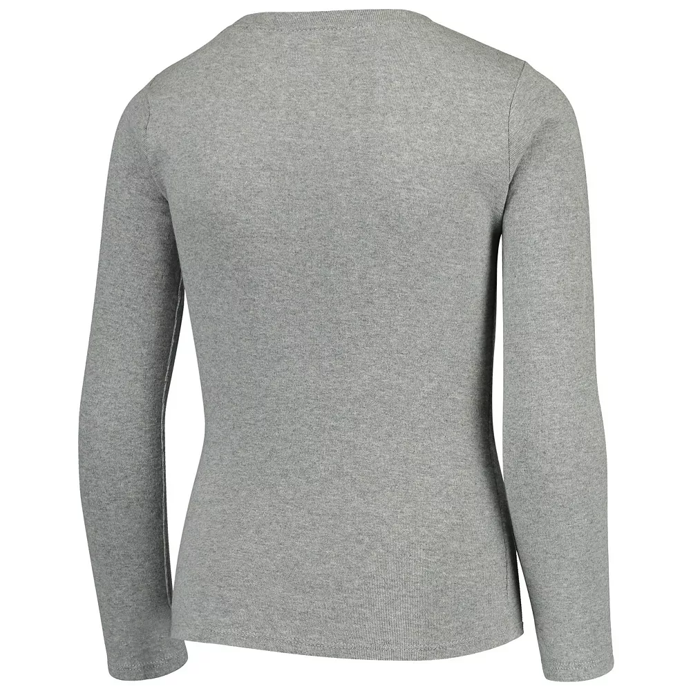 Youth Heathered Gray Miami Hurricanes Long Sleeve T-Shirt & Pant Sleep Set 4 Youth Heathered Gray Miami Hurricanes Long Sleeve T-Shirt & Pant Sleep Set - Image 4