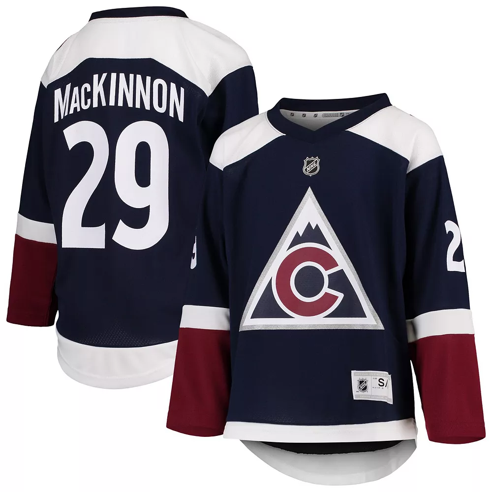 Youth Nathan MacKinnon Navy Colorado Avalanche Alternate Replica Player Jersey 1 Youth Nathan MacKinnon Navy Colorado Avalanche Alternate Replica Player Jersey