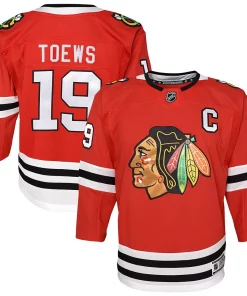 Alternative view of Youth Jonathan Toews Red Chicago Blackhawks Home Premier Player Jersey