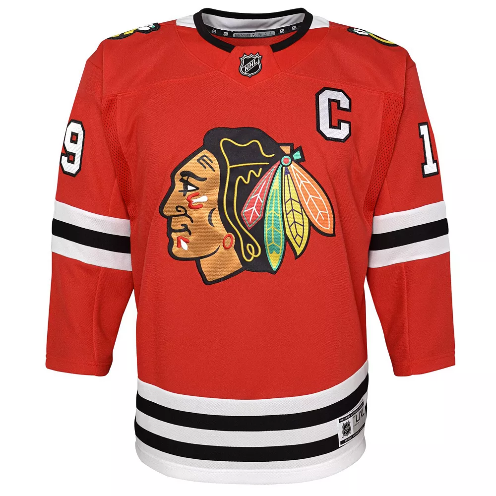 Youth Jonathan Toews Red Chicago Blackhawks Home Premier Player Jersey 3 Youth Jonathan Toews Red Chicago Blackhawks Home Premier Player Jersey - Image 3