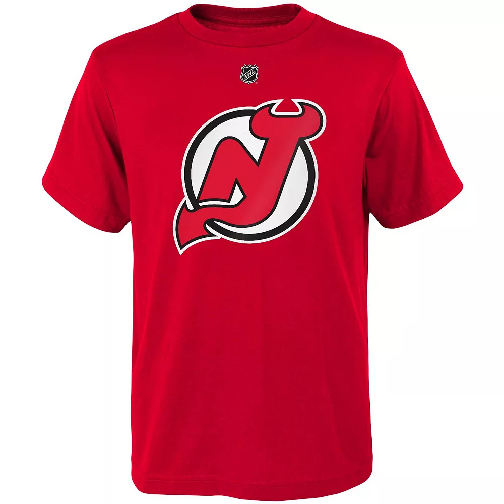 Youth P.K. Subban Red New Jersey Devils Player Name & Number T-Shirt 3 Youth P.K. Subban Red New Jersey Devils Player Name & Number T-Shirt - Image 3