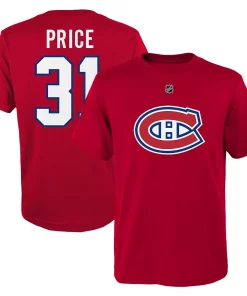 Youth Carey Price Red Montreal Canadiens Player Name & Number T-Shirt -MLB Shop 4187829 ALT