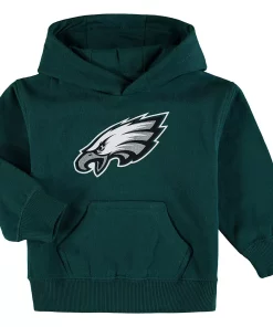 Toddler Green Philadelphia Eagles Team Logo Pullover Hoodie