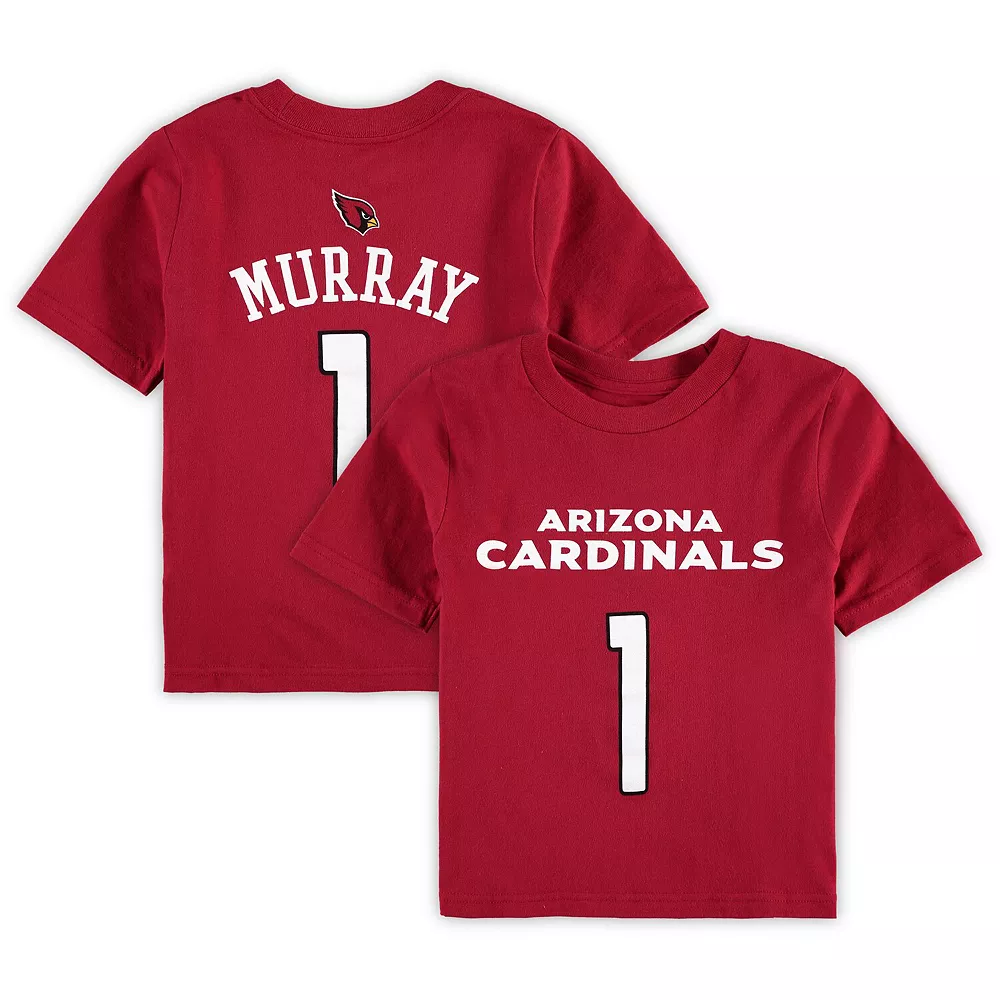 Preschool Kyler Murray Cardinal Arizona Cardinals Mainliner Player Name & Number T-Shirt 1 Preschool Kyler Murray Cardinal Arizona Cardinals Mainliner Player Name & Number T-Shirt