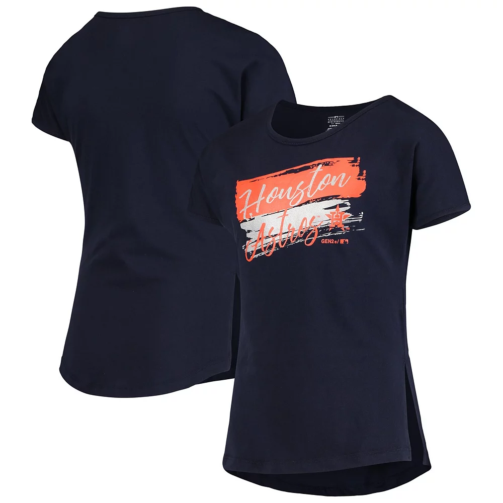 Girls Youth Navy Houston Astros Brush Stroke Dolman T-Shirt 1 Girls Youth Navy Houston Astros Brush Stroke Dolman T-Shirt