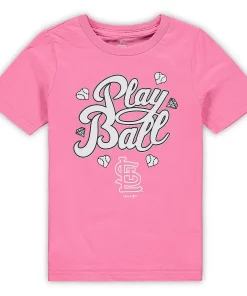 Preschool Pink St. Louis Cardinals Ball Girl T-Shirt