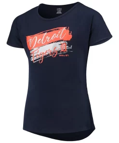 Girls Youth Navy Detroit Tigers Brush Stroke Dolman T-Shirt 6 Girls Youth Navy Detroit Tigers Brush Stroke Dolman T-Shirt -MLB Shop 4283994 ALT2