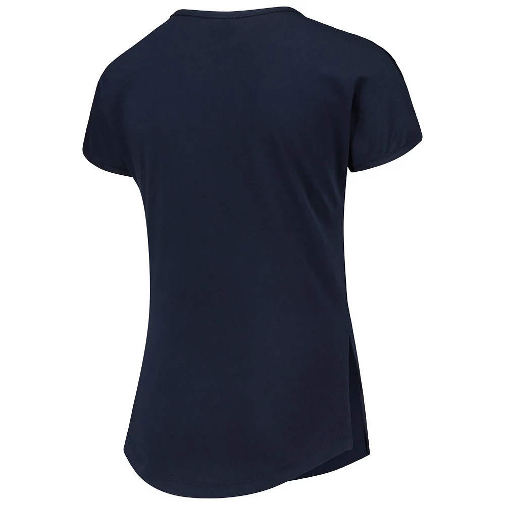 Girls Youth Navy Detroit Tigers Brush Stroke Dolman T-Shirt 4 Girls Youth Navy Detroit Tigers Brush Stroke Dolman T-Shirt - Image 4