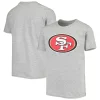 Youth Heathered Gray San Francisco 49ers Primary Team Logo T-Shirt