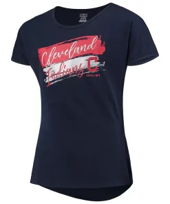 Girls Youth Navy Cleveland Indians Brush Stroke Dolman T-Shirt 6 Girls Youth Navy Cleveland Indians Brush Stroke Dolman T-Shirt -MLB Shop 4286836 ALT2
