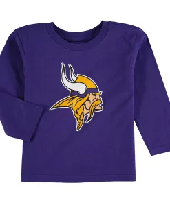 Minnesota Vikings Preschool Team Logo Long Sleeve T-Shirt - Purple