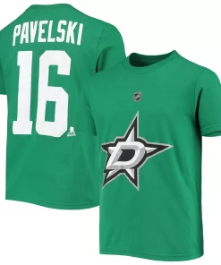 Youth Joe Pavelski Kelly Green Dallas Stars Name & Number T-Shirt -MLB Shop 4306853 ALT