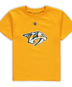 Preschool Gold Nashville Predators Primary Logo T-Shirt