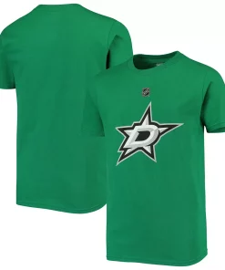 Alternative view of Youth Kelly Green Dallas Stars Primary Logo T-Shirt