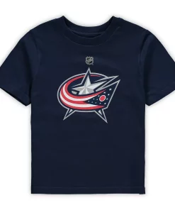 Preschool Navy Columbus Blue Jackets Primary Logo T-Shirt