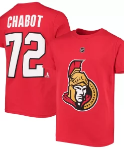 Youth Thomas Chabot Red Ottawa Senators Player Name & Number T-Shirt