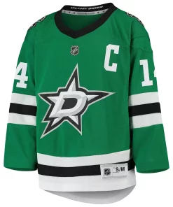 Youth Jamie Benn Kelly Green Dallas Stars Home Replica Player Jersey -MLB Shop 4373513 ALT2