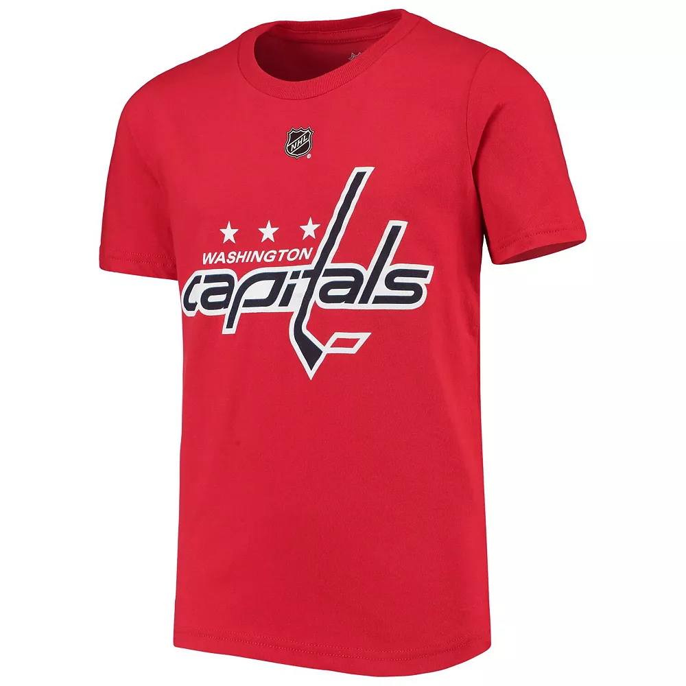 Youth Red Washington Capitals Primary Logo T-Shirt 3 Youth Red Washington Capitals Primary Logo T-Shirt - Image 3