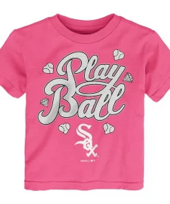 Toddler Pink Chicago White Sox Ball Girl T-Shirt