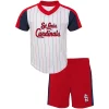 Preschool White/Red St. Louis Cardinals The Lineup V-Neck & Shorts Set