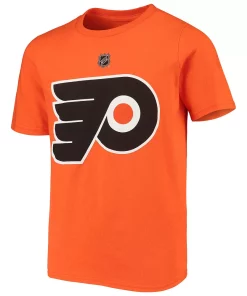 Youth Orange Philadelphia Flyers Primary Logo T-Shirt 5 Youth Orange Philadelphia Flyers Primary Logo T-Shirt -MLB Shop 4373826 ALT2