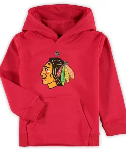 Preschool Red Chicago Blackhawks Primary Logo Pullover Hoodie